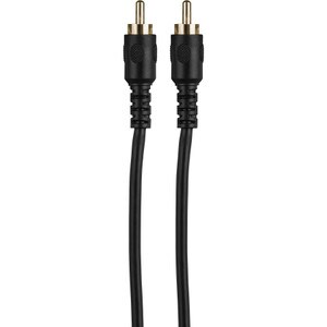 Single RCA Audio Video Subwoofer Double Shielded Cable 6 ft.